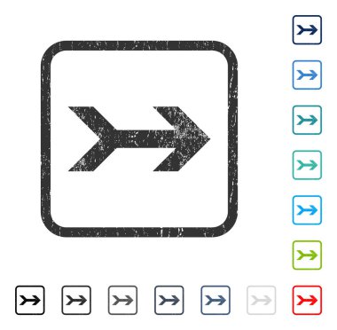 Ok sağ simge kauçuk filigran