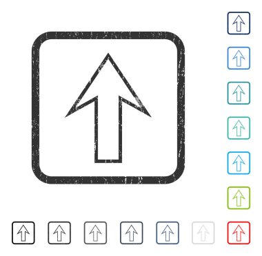 Simge kauçuk filigran yukarı ok