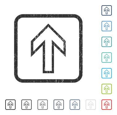 Simge kauçuk filigran yukarı ok