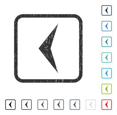 Ok ucu sol simgesi kauçuk filigran