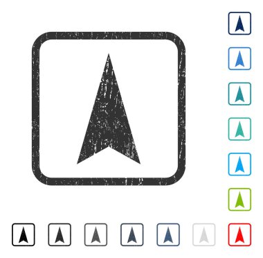 Simge kauçuk filigran yukarı ok ucu