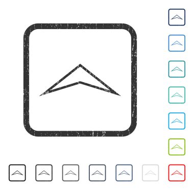 Simge kauçuk filigran yukarı ok ucu