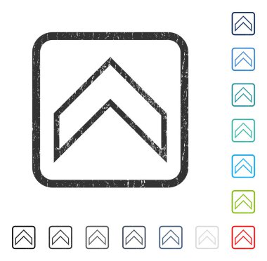 Simge kauçuk filigran yukarı ok ucu