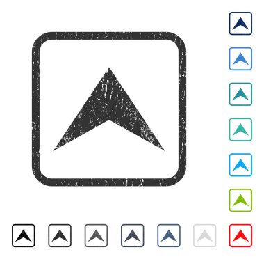 Simge kauçuk filigran yukarı ok ucu