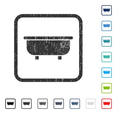 Küvet simgesi kauçuk filigran