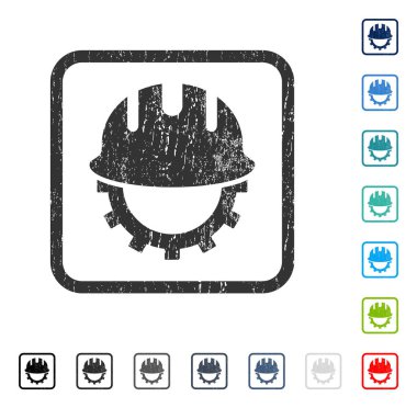 Geliştirme işçisi simgesi kauçuk filigran