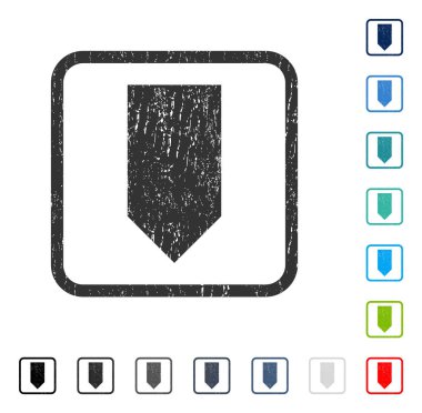 Simge kauçuk filigran aşağı yön