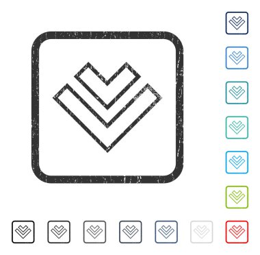 Simge kauçuk filigran aşağı yön