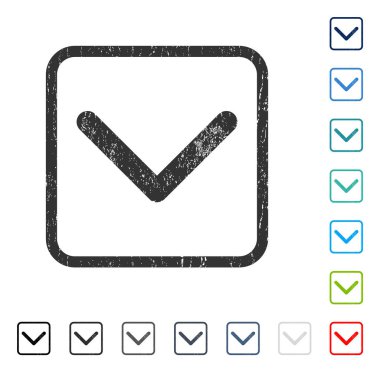 Simge kauçuk filigran aşağı yön