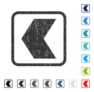 Yön sol simgesi kauçuk filigran