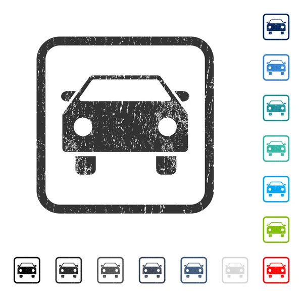 Araba simgesi kauçuk filigran