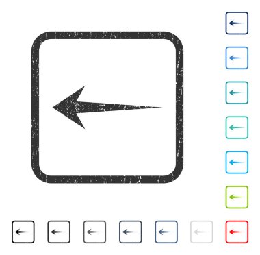 Ok sol simgesi kauçuk filigran