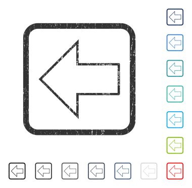 Ok sol simgesi kauçuk filigran