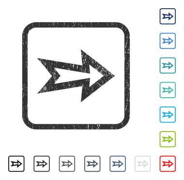 Ok sağ simge kauçuk filigran