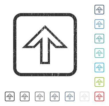 Simge kauçuk filigran yukarı ok