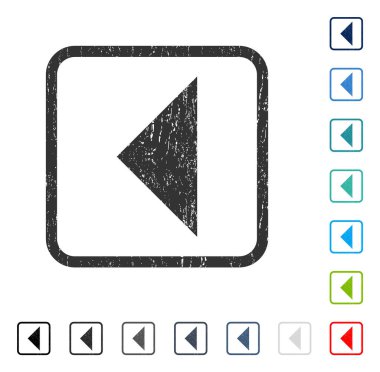 Ok ucu sol simgesi kauçuk filigran