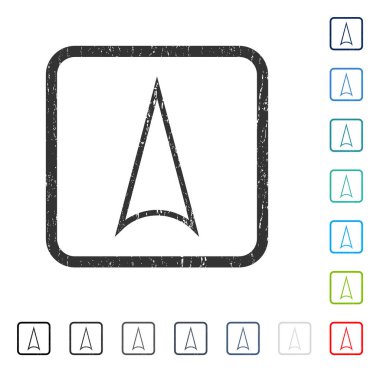 Simge kauçuk filigran yukarı ok ucu