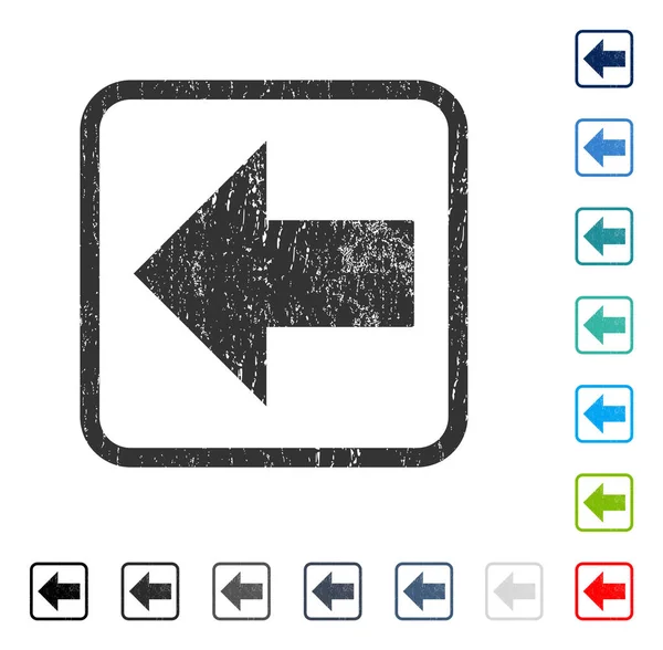 Ok sol simgesi kauçuk filigran