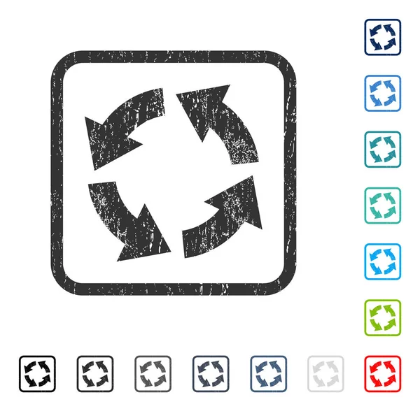 Dolaşım simgesi kauçuk filigran