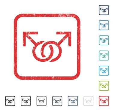 Eşcinsel aşk sembol simge kauçuk filigran