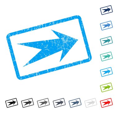 Ok sağ simge kauçuk filigran