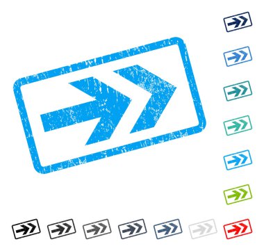 Ok sağ simge kauçuk filigran