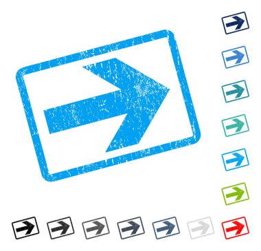 Ok sağ simge kauçuk filigran