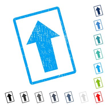 Simge kauçuk filigran yukarı ok