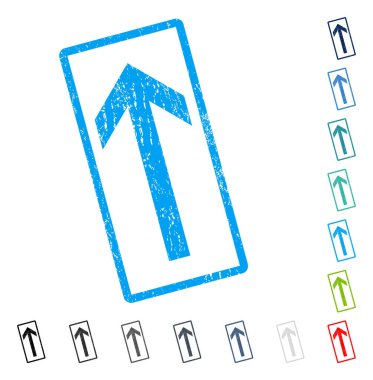 Simge kauçuk filigran yukarı ok