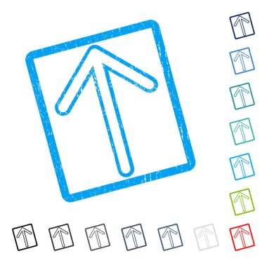 Simge kauçuk filigran yukarı ok