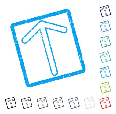 Simge kauçuk filigran yukarı ok