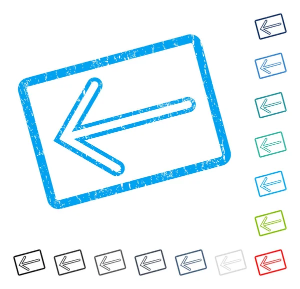 Ok sol simgesi kauçuk filigran