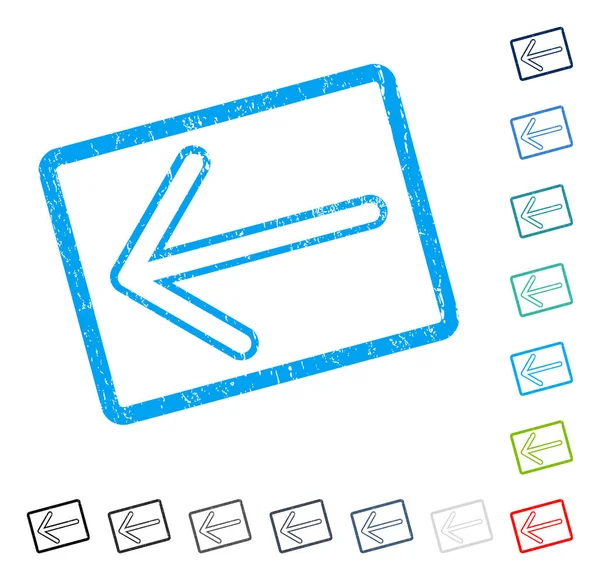 Ok sol simgesi kauçuk filigran