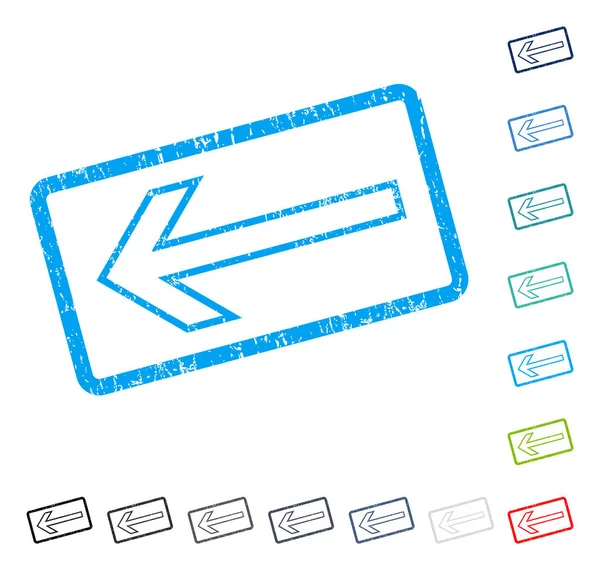 Ok sol simgesi kauçuk filigran