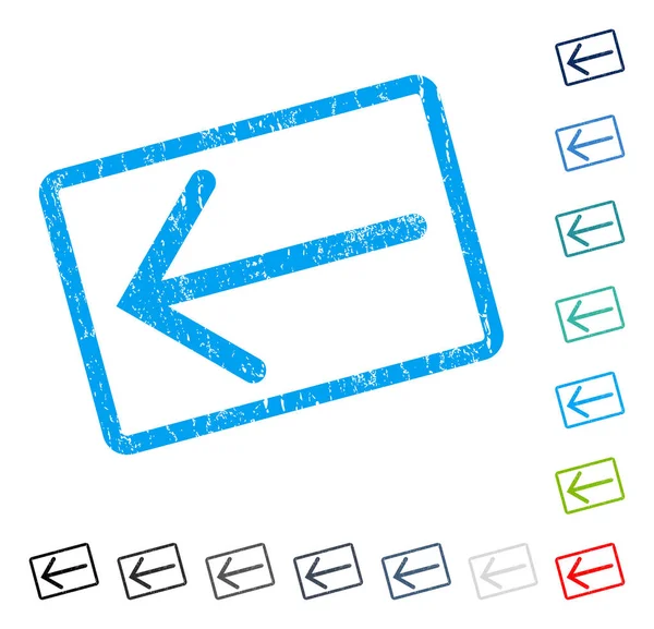 Ok sol simgesi kauçuk filigran