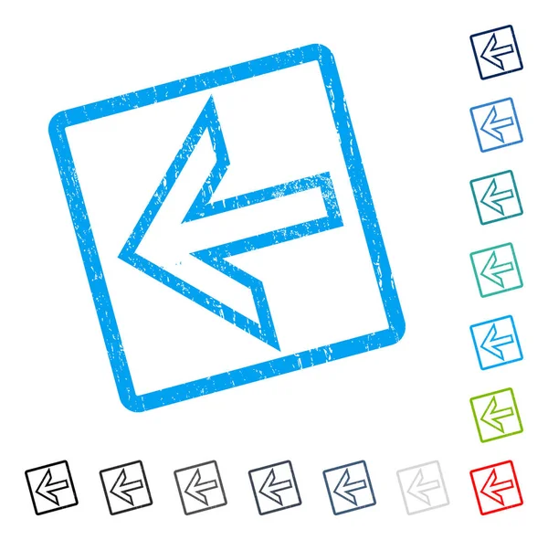 Ok sol simgesi kauçuk filigran