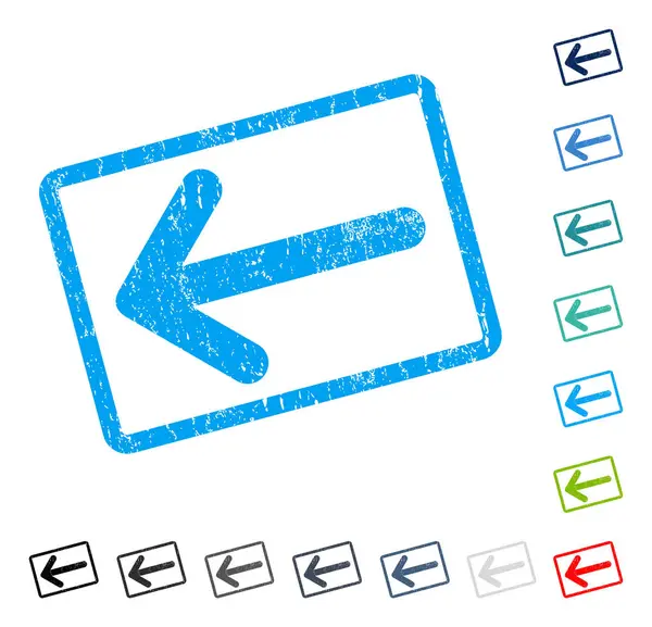 Ok sol simgesi kauçuk filigran