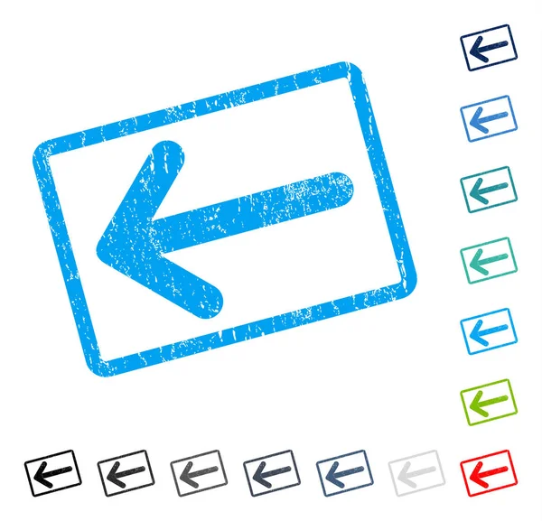 Ok sol simgesi kauçuk filigran