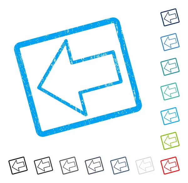 Ok sol simgesi kauçuk filigran