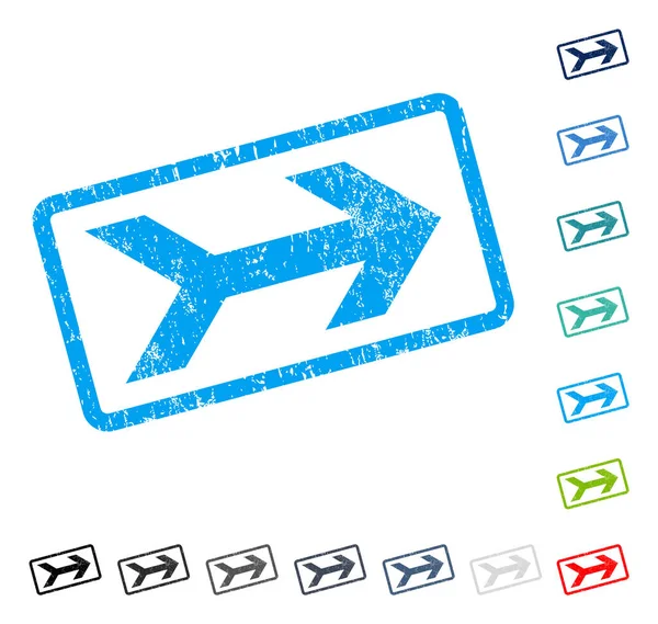 Ok sağ simge kauçuk filigran