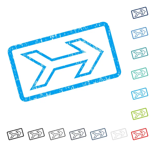 Ok sağ simge kauçuk filigran