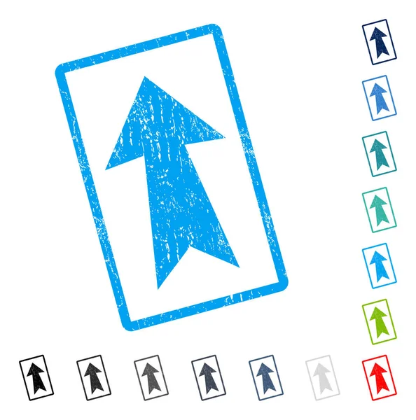 Simge kauçuk filigran yukarı ok