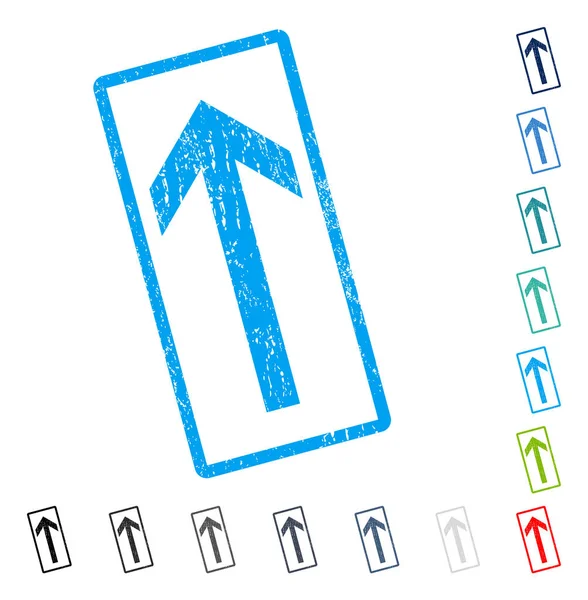 Simge kauçuk filigran yukarı ok