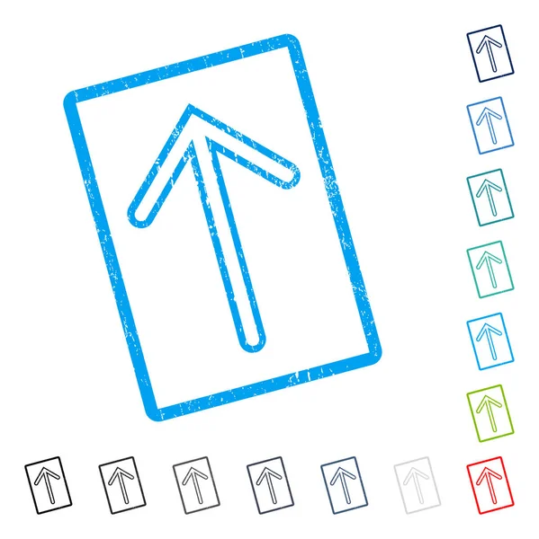 Simge kauçuk filigran yukarı ok