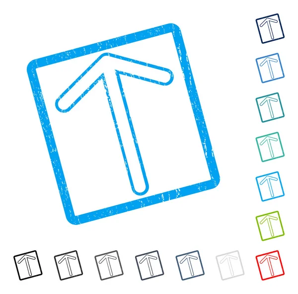 Simge kauçuk filigran yukarı ok