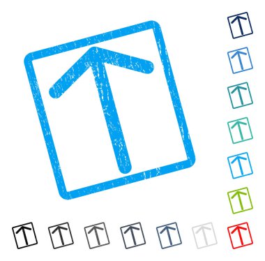 Simge kauçuk filigran yukarı ok