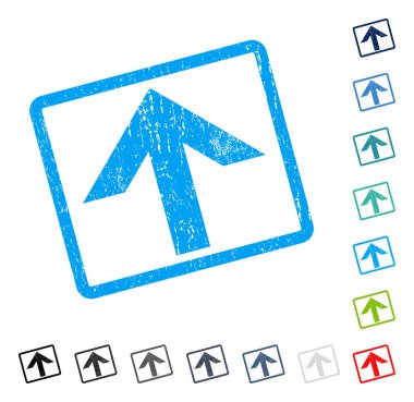 Simge kauçuk filigran yukarı ok