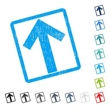 Simge kauçuk filigran yukarı ok