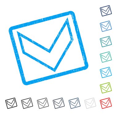 Simge kauçuk filigran aşağı ok ucu