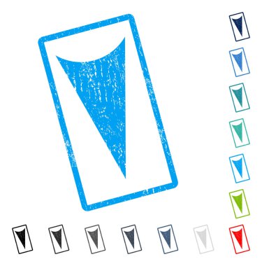 Simge kauçuk filigran aşağı ok ucu